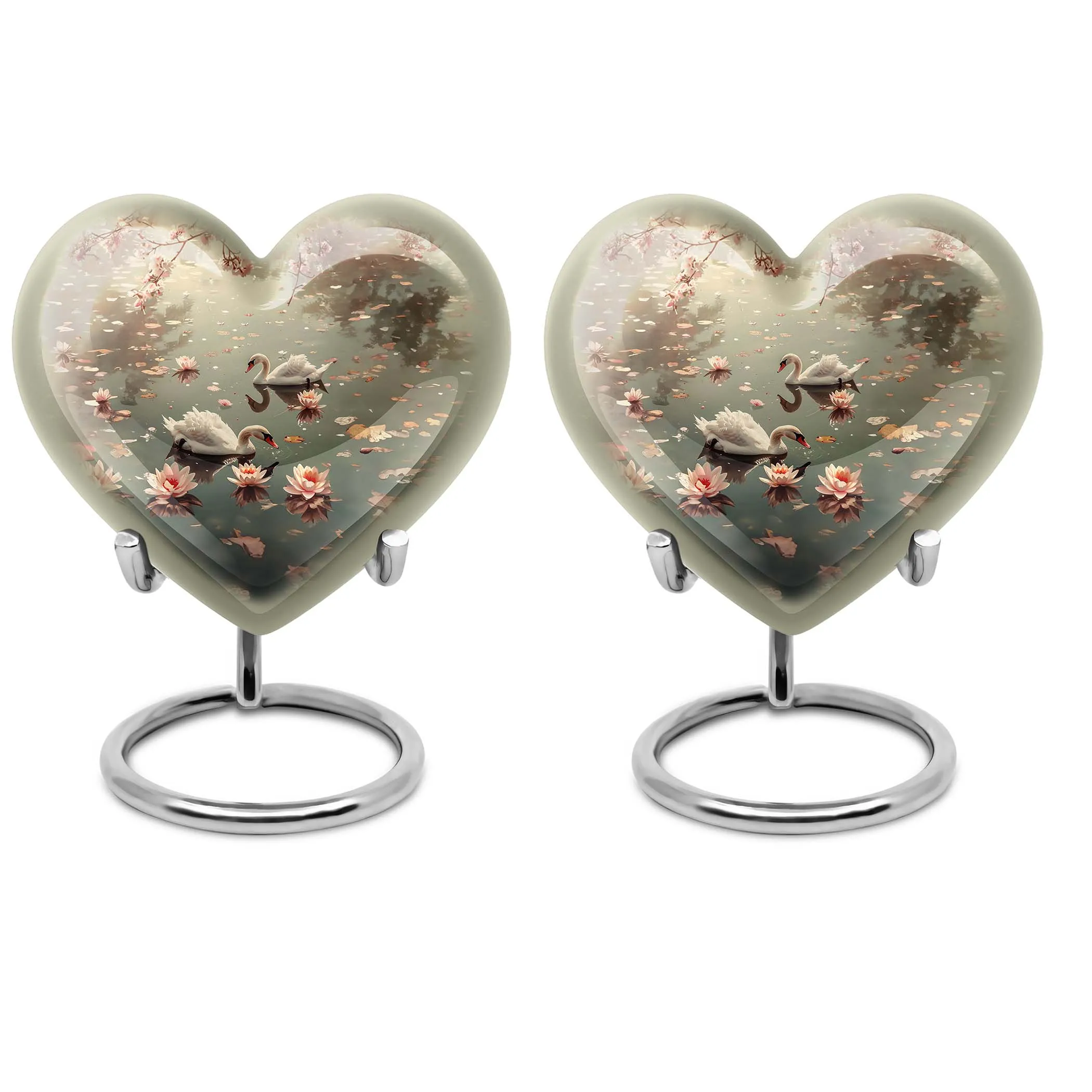 Swan Cremation Urns For Human Ashes Adult Man Memorial & Funeral Urn