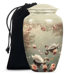 Swan Cremation Urns For Human Ashes Adult Man Memorial & Funeral Urn
