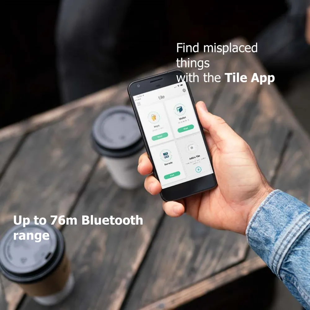 Tile Mate Bluetooth Tracker For Keys - White, 1 Pack (2022)