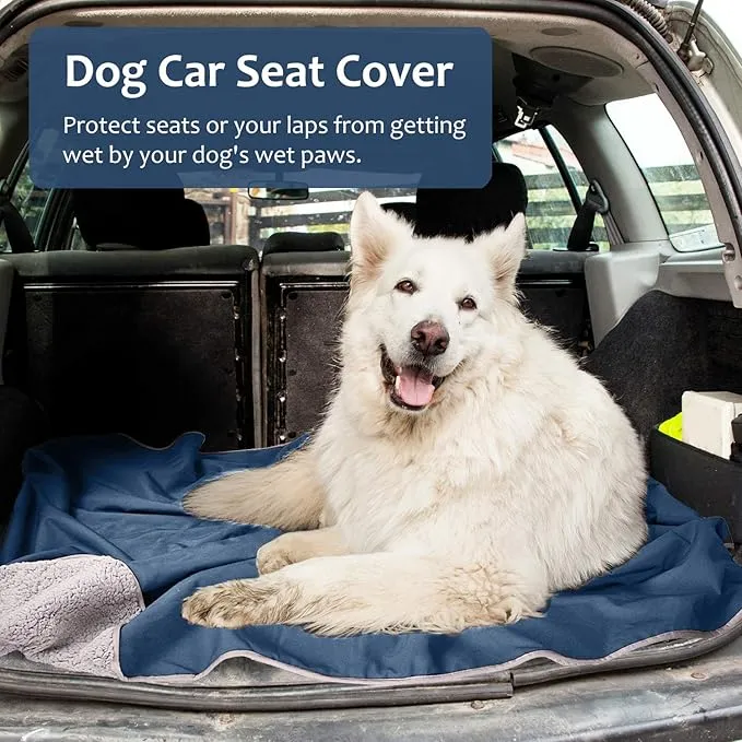 Tirrinia Outdoors Waterproof Throw Blanket, 66”x 90” Sherpa Fleece Stadium Windproof Mat for Boat, Traveling, Camping, Hiking, Football - Machine Washable