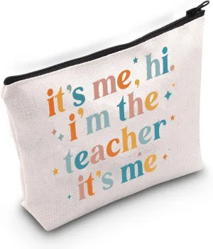 TOBGBE Singer Inspired Gift for Teacher Funny Makeup Bag Song Lyrics Zipper Pouch Music Lover Merchandise