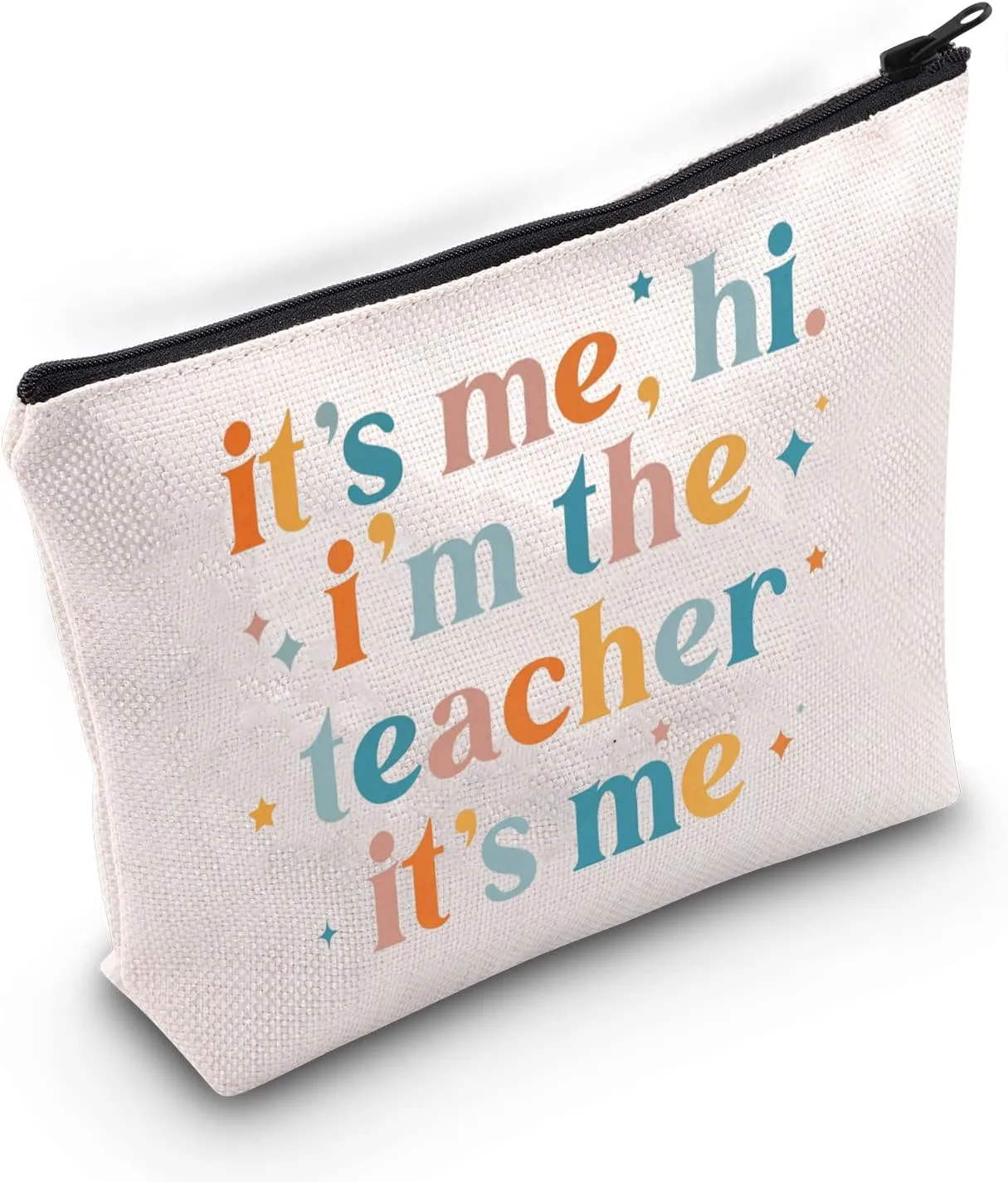TOBGBE Singer Inspired Gift for Teacher Funny Makeup Bag Song Lyrics Zipper Pouch Music Lover Merchandise