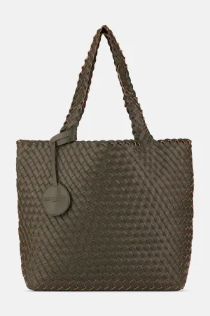 Tote Bag Flätad - Army Gun Metal