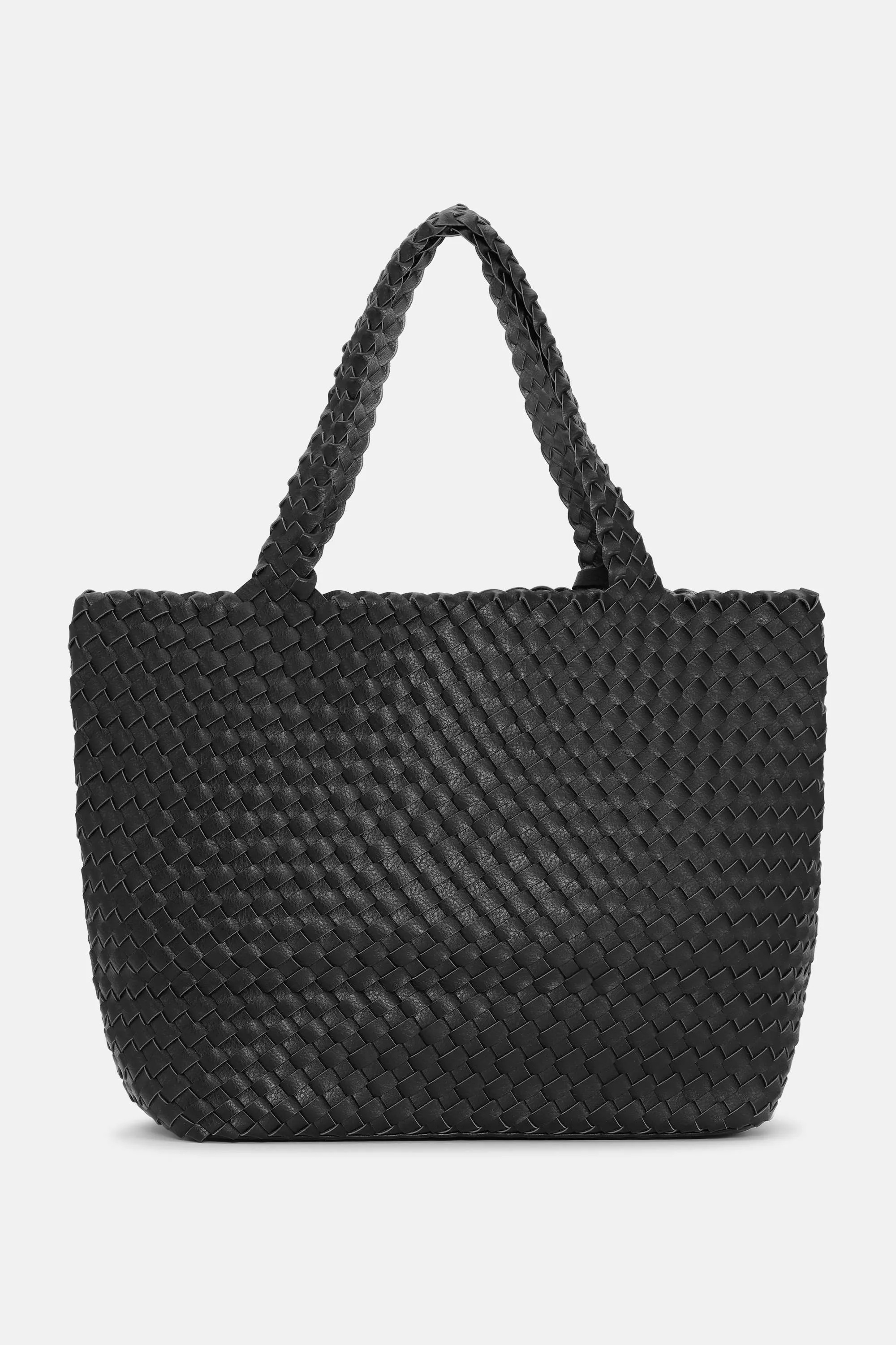 Tote Bag Flätad - Black Gun metal