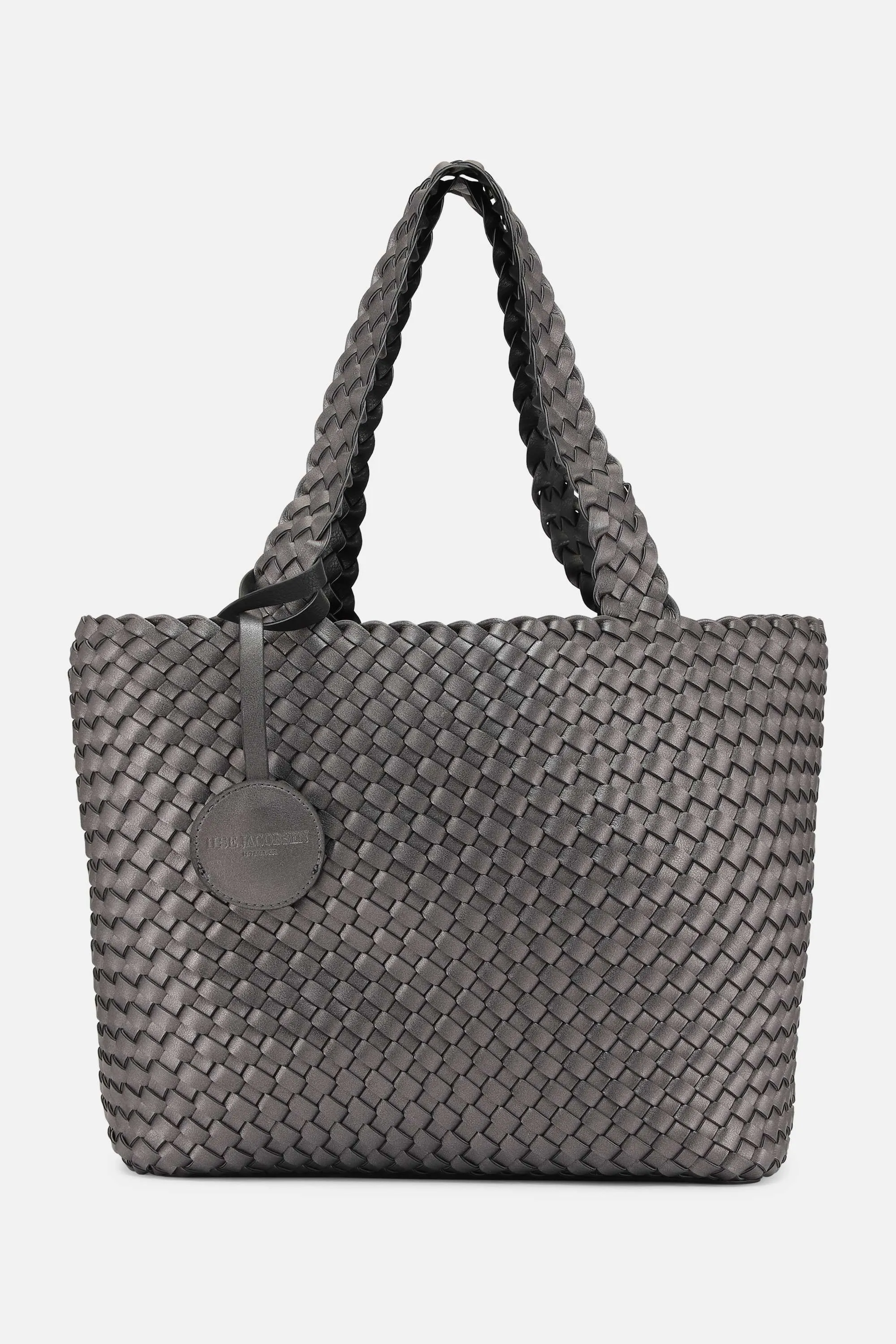 Tote Bag Flätad - Black Gun metal
