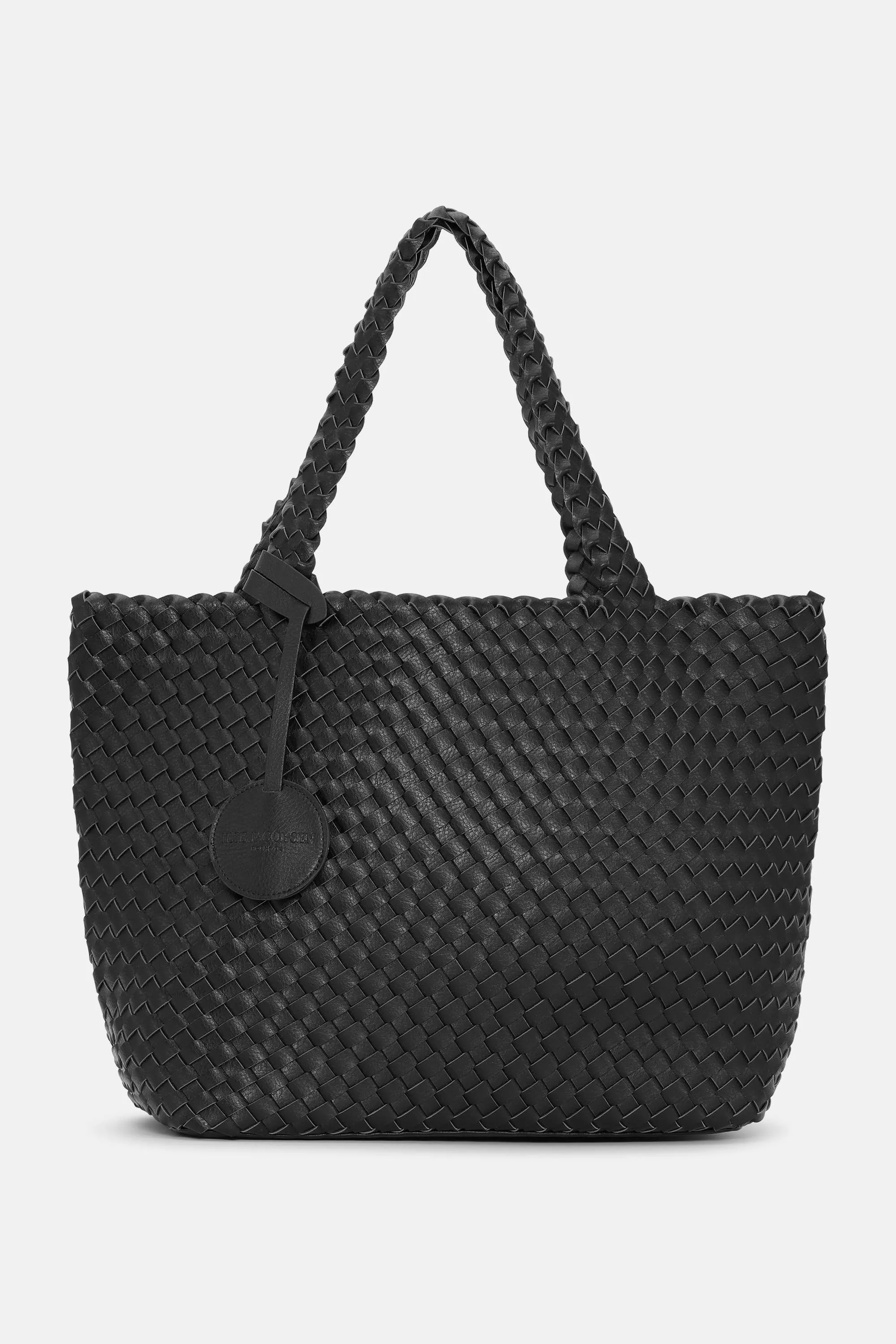 Tote Bag Flätad - Black Gun metal