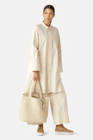 Tote Bag Flätad - Ivory Platin