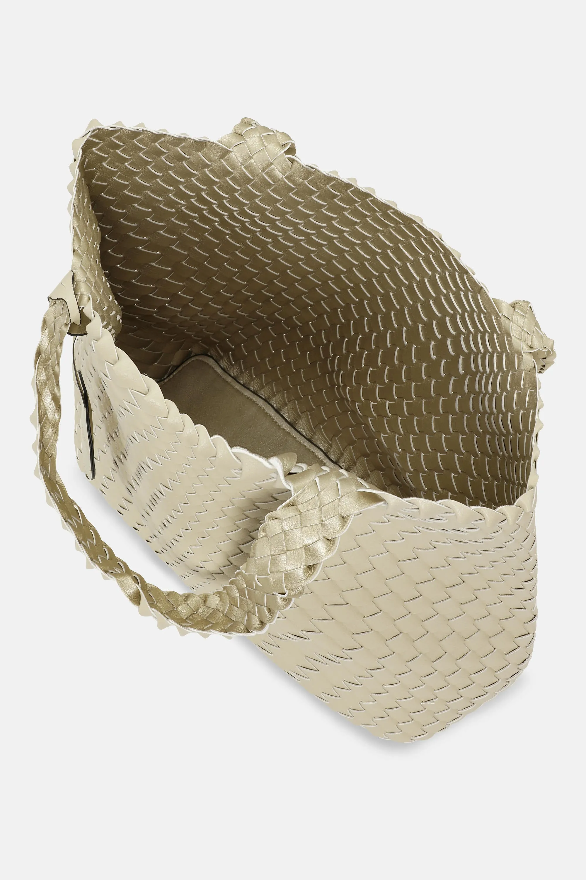 Tote Bag Flätad - Ivory Platin