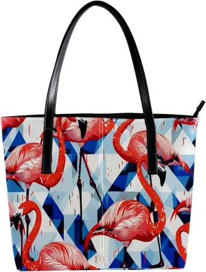 Tote Bag for Women, Large Tote Bag, Tote Bag with Zipper, Modern Flame Football, Womens Tote Bags for Work