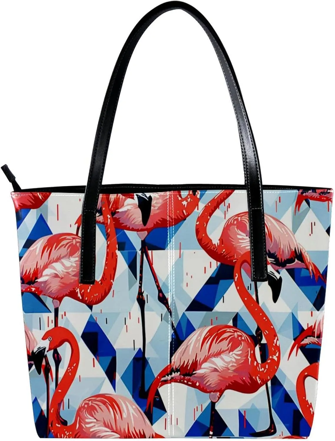 Tote Bag for Women, Large Tote Bag, Tote Bag with Zipper, Modern Flame Football, Womens Tote Bags for Work