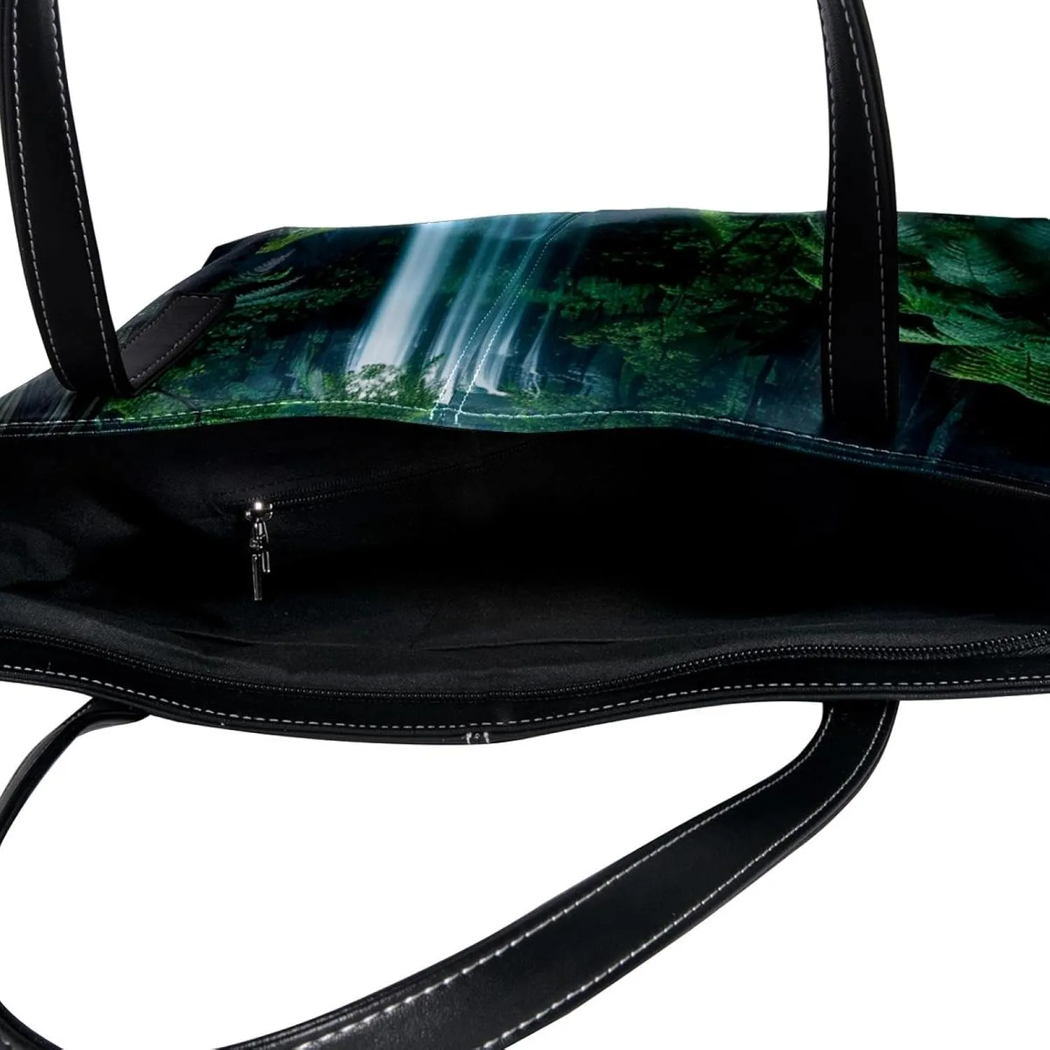 Tote Bag, Large Tote Bag, Women's Tote Handbags, Rainforest Waterfall Landscape, Tote Bags Women