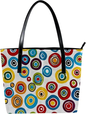 Tote Bags, Large Tote Bags for Women, Tote Bag with Zipper, Color Pigment Painting, Tote Bag for Work