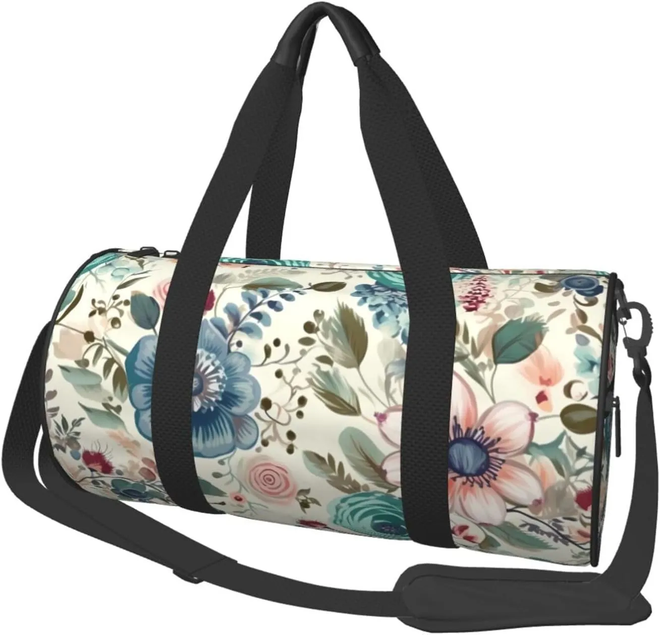 Travel Bag For Women,Modern Bohemia Flower Print Personal Item Duffle Bags,Weekend Travel Duffel Tote Bag,Travel Sport Gym Bag For Men,Airplane Travel Essentials For Flying