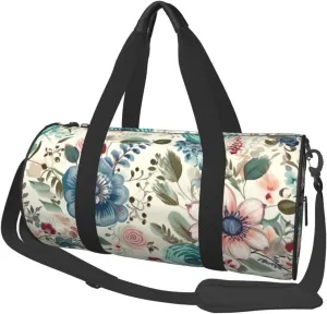 Travel Bag For Women,Modern Bohemia Flower Print Personal Item Duffle Bags,Weekend Travel Duffel Tote Bag,Travel Sport Gym Bag For Men,Airplane Travel Essentials For Flying