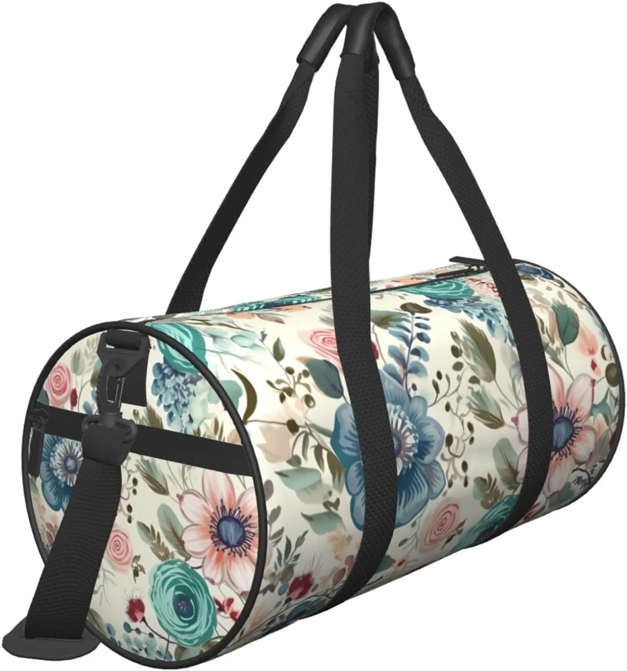 Travel Bag For Women,Modern Bohemia Flower Print Personal Item Duffle Bags,Weekend Travel Duffel Tote Bag,Travel Sport Gym Bag For Men,Airplane Travel Essentials For Flying