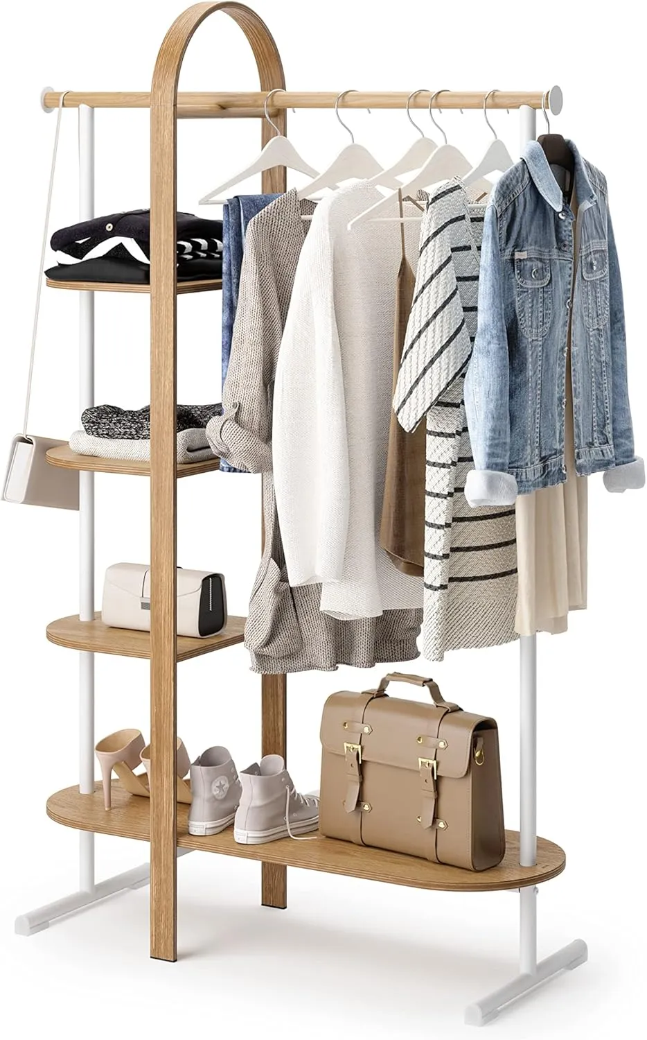 Umbra Bellwood Garment Rack, White/Natural