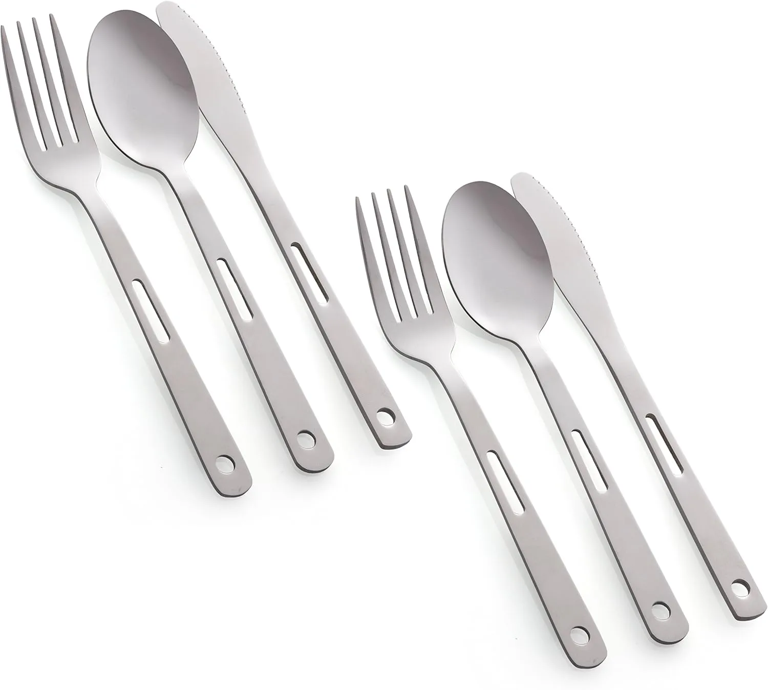 Unique Complete Messware Kit Polished Stainless Steel Dishes Set| Tableware| Dinnerware| Camping| Includes - Cups | Plates| Bowls| Cutlery| Comes in Mesh Bags