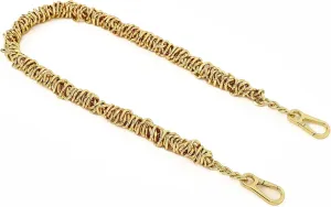 Unique Metal Bag Chains Purse Handles Shoulder Strap Replacement Accessories Charms for Handbags(Yellow Gold 23 Inch)