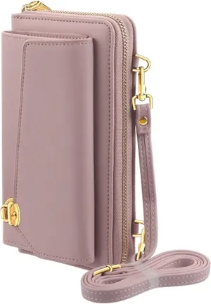 Universal Wallet Crossbody Purse Bag for Women – Clutch with Phone Holder, Detachable Strap for Travel, Shopping, Daily Use