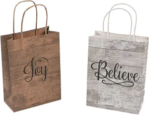 Vibrant Medium Religious Kraft Paper Gift Bags (6.5" x 3.25") 12 Count - Perfect For Faith-Inspired Events & Celebrations