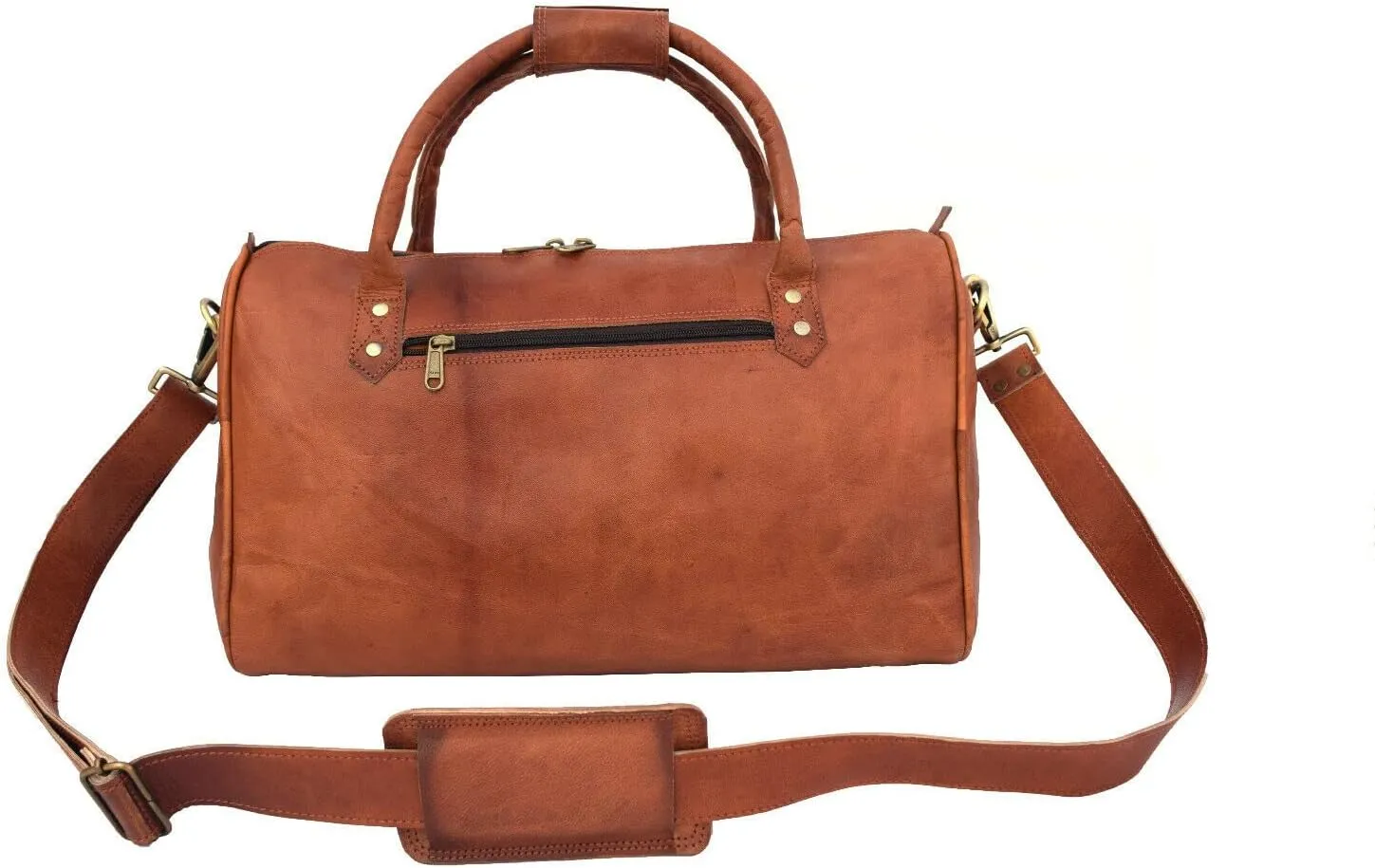 Vintage Leather Women's Handbag Tote Bag, Purse Wallet Crossbody Duffle Bag 16 Inch Small