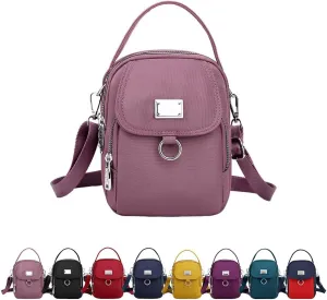 Waterproof Women Crossbody Bag Elegant Oxford Messenger Bags Simple for Work, Multi-pocket Storage Shoulder Handbag