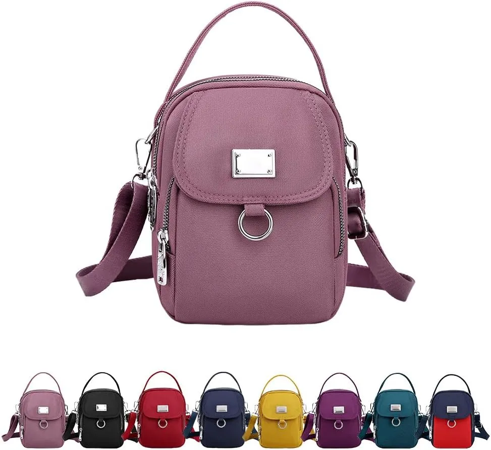 Waterproof Women Crossbody Bag Elegant Oxford Messenger Bags Simple for Work, Multi-pocket Storage Shoulder Handbag