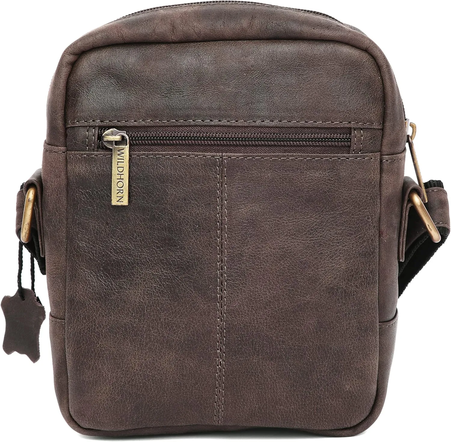 WILDHORN® Original Leather 9 inch Sling Bag for Men I Multipurpose Crossbody Bag I DIMENSION: L- 8 inch H- 9 inch W- 3 inch