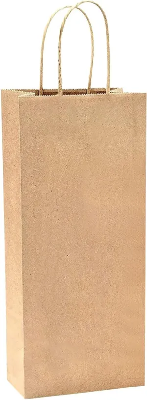 Wine Bags, for Wine Spirits 5.25" x 3.25" x 13" Gift Bags (50)