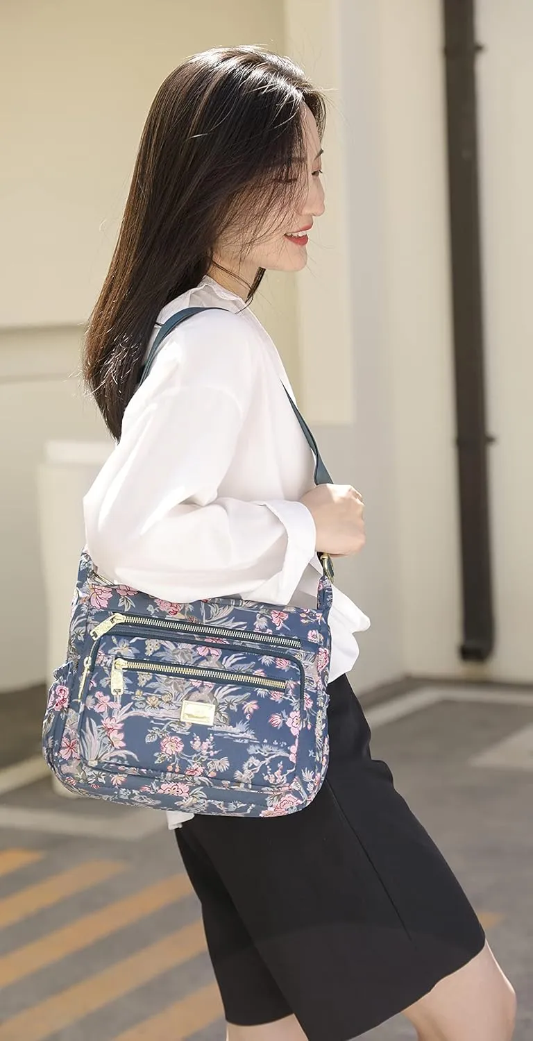 Women Shoulder Handbag Roomy Multiple Pockets Bag Ladies Crossbody Purse Tote Top Handle Satchel