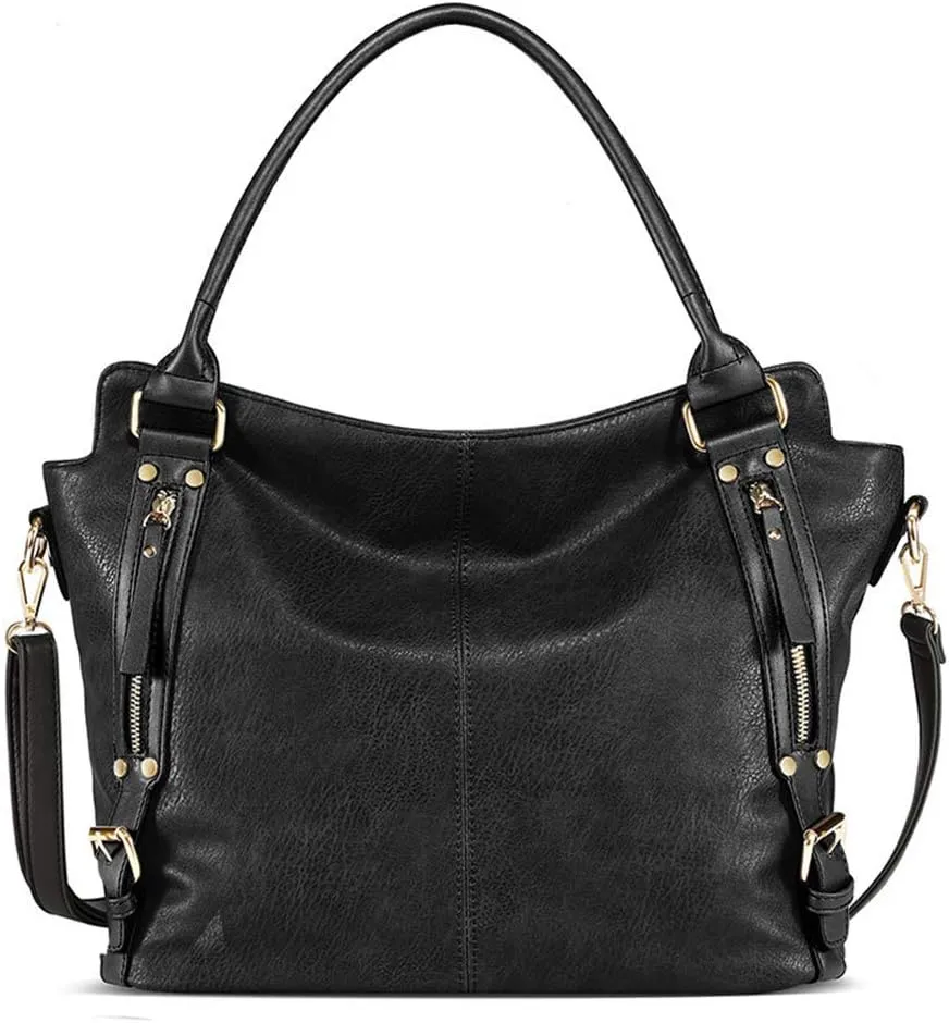 Women Top Handle Satchel Leather Handbag And Purse Shoulder Bag Big Tote