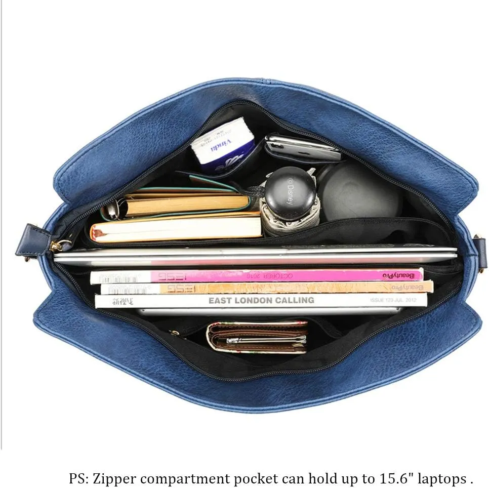 Women Top Handle Satchel Leather Handbag And Purse Shoulder Bag Big Tote