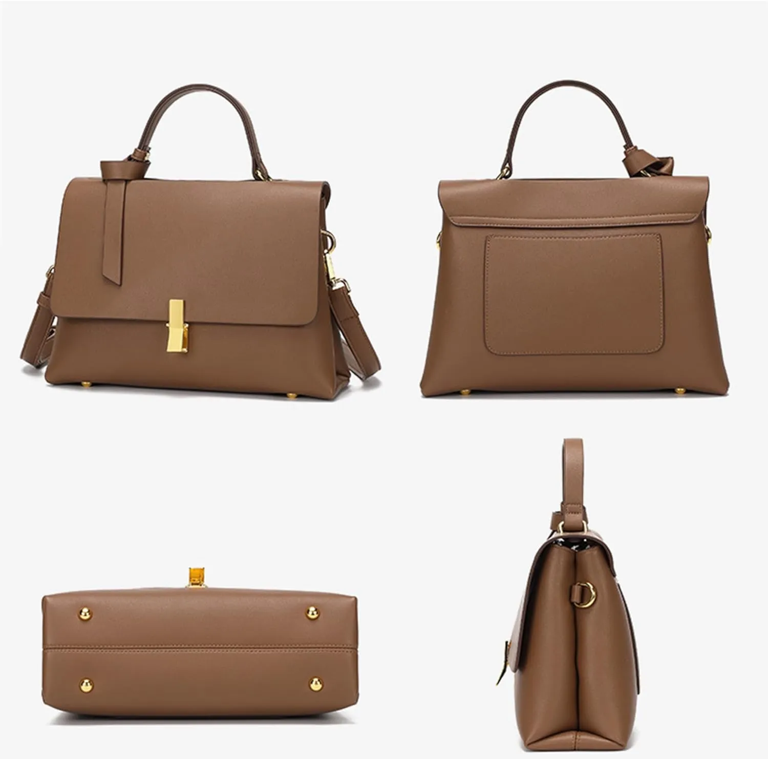 Women Vintage Ladies Purses Handbags Soft Pu Leather Crossbody Bags Elegant Shoulder Bag Tote Travel Bag