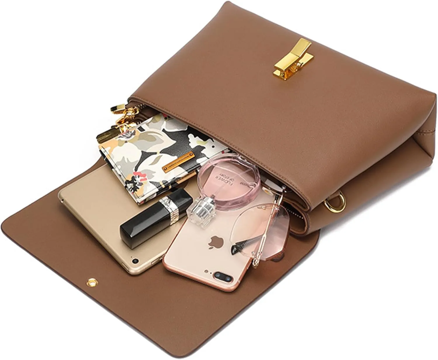 Women Vintage Ladies Purses Handbags Soft Pu Leather Crossbody Bags Elegant Shoulder Bag Tote Travel Bag