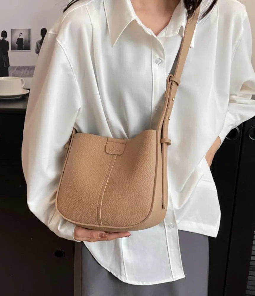 Womens 2pcs Casual Vegan Leather Shoulder Bags Hobo Crossbody Bag Travel Shoulder Bags Cute Purse Handbag