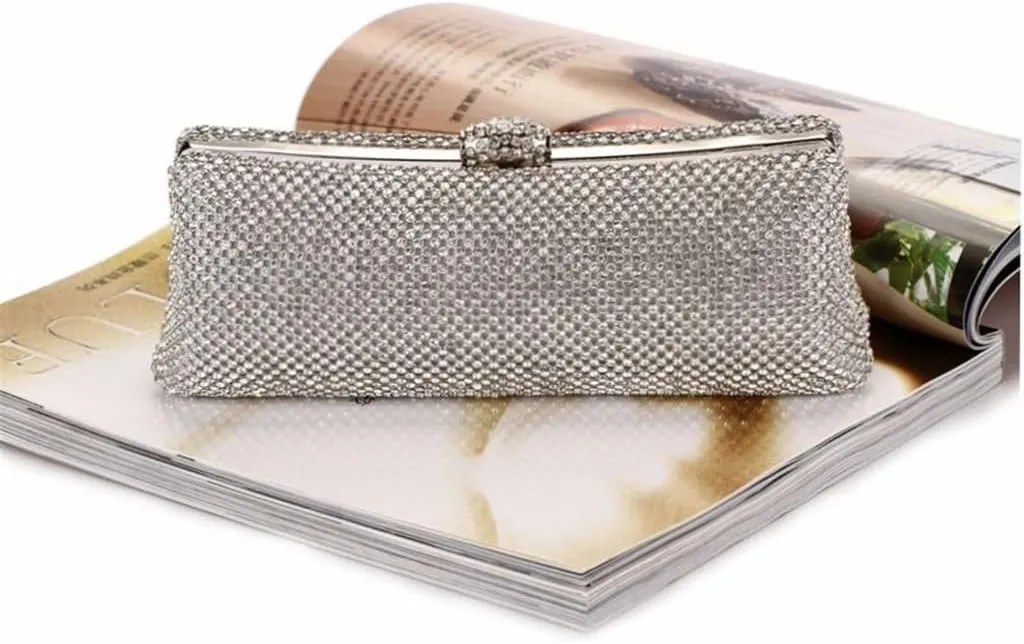 Women's Bag Handheld Women's Bag Inlaid with Diamonds Dinner Bag Banquet Party Bag