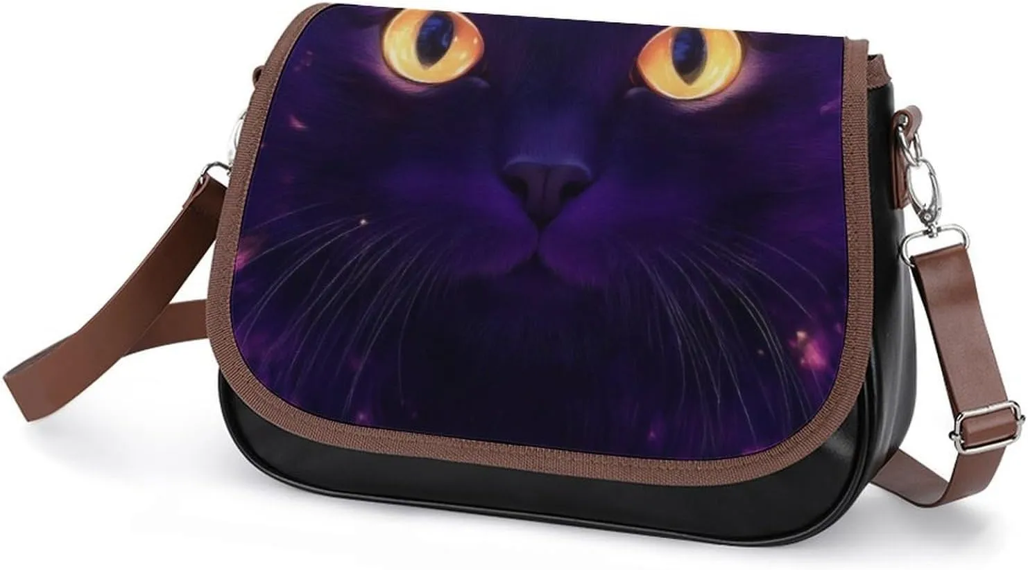 Womens Casual Crossbody Bag, Small PU Leather Shoulder Bag Travel Messenger Bags