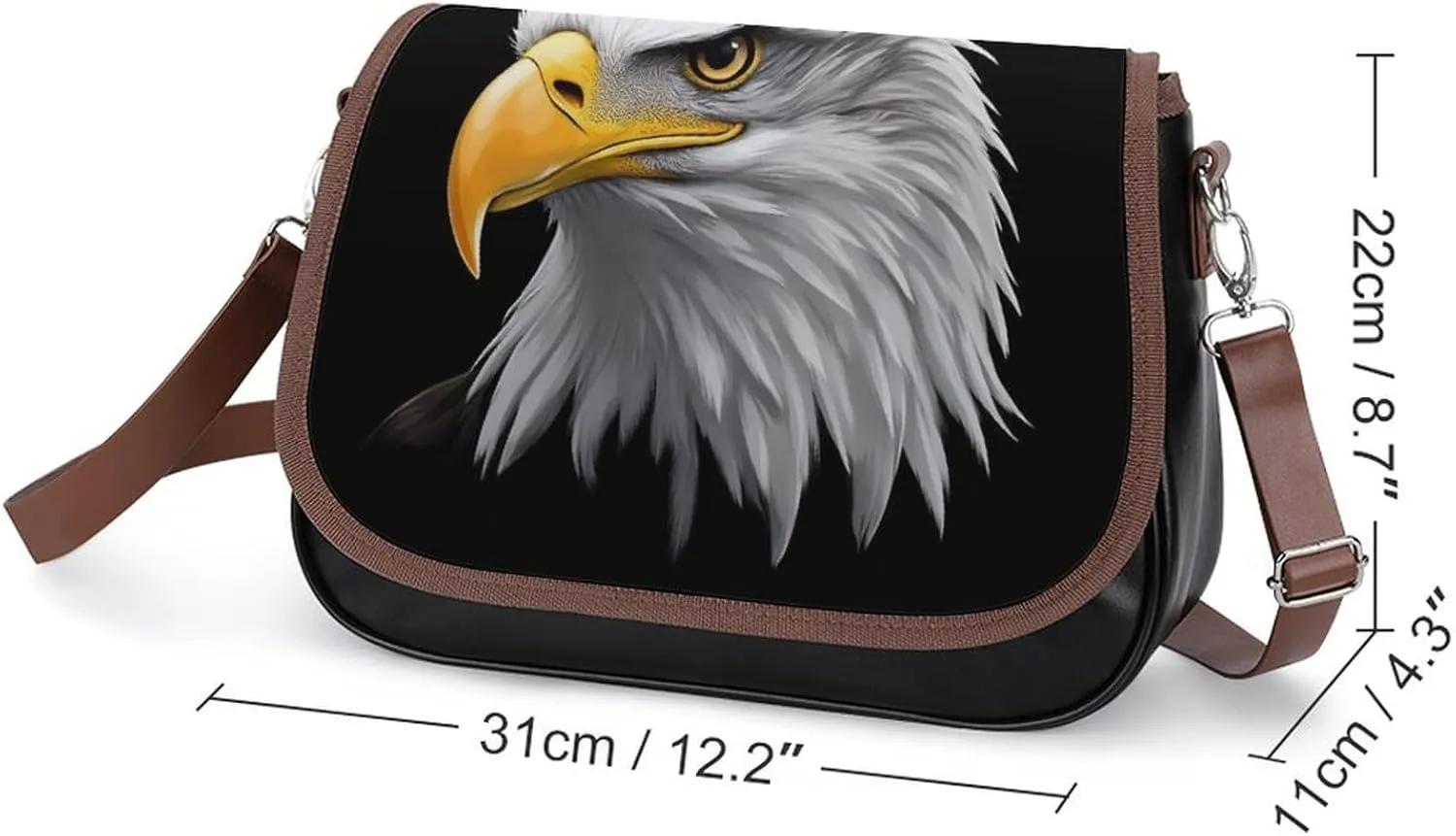 Womens Crossbody Purse Lightweight PU Leather Shoulder Bag Waterproof Messenger Bags