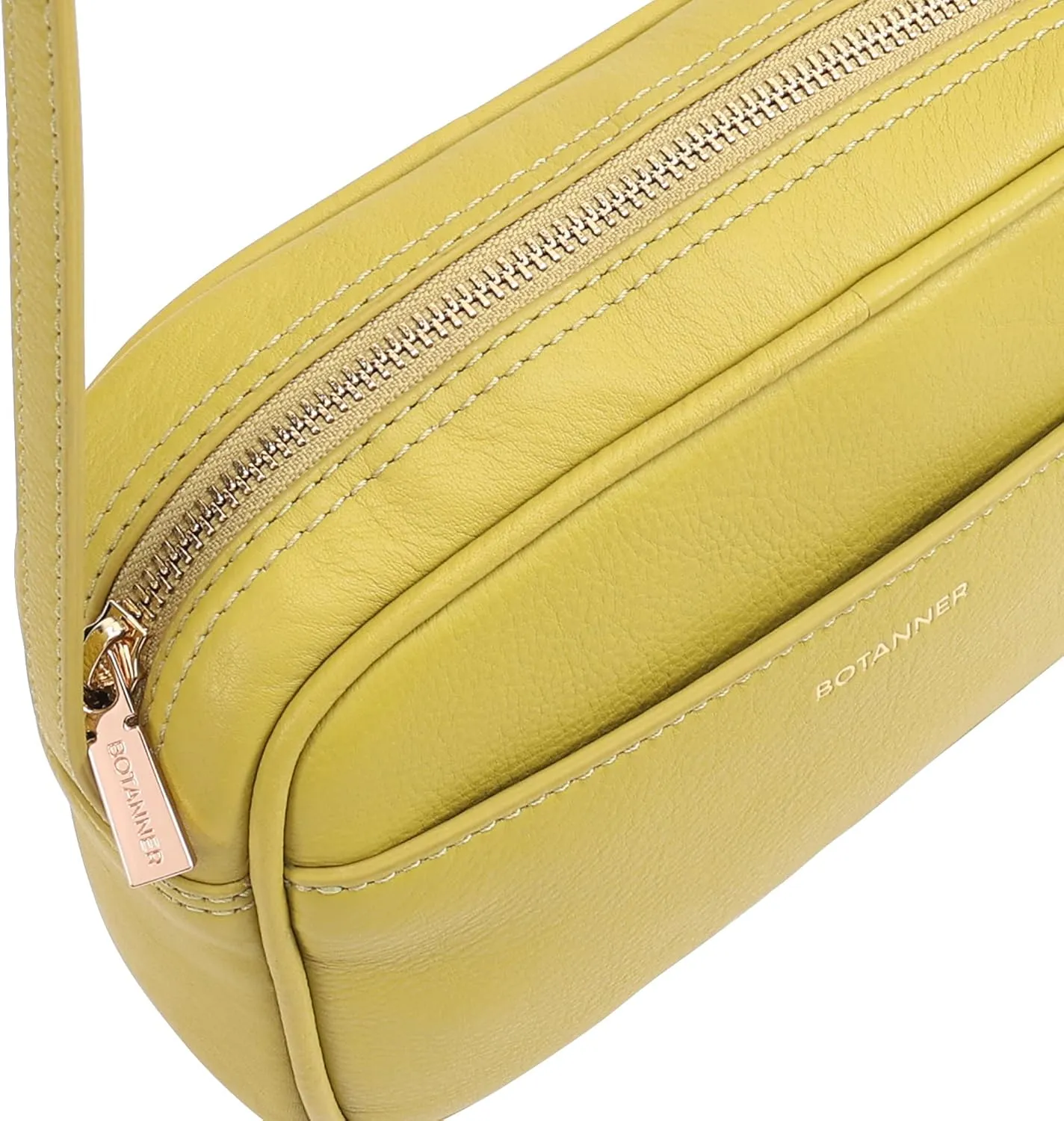 Women's Elegant Genuine Leather Crossbody Bag - Versatile Design, Adjustable Strap, Top Zip Closer, Light & Chic