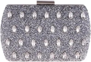 Women's Evening Bag Hot Drilling Clutch Bag Hard Case Small Square Bag Ladies Dress Bag