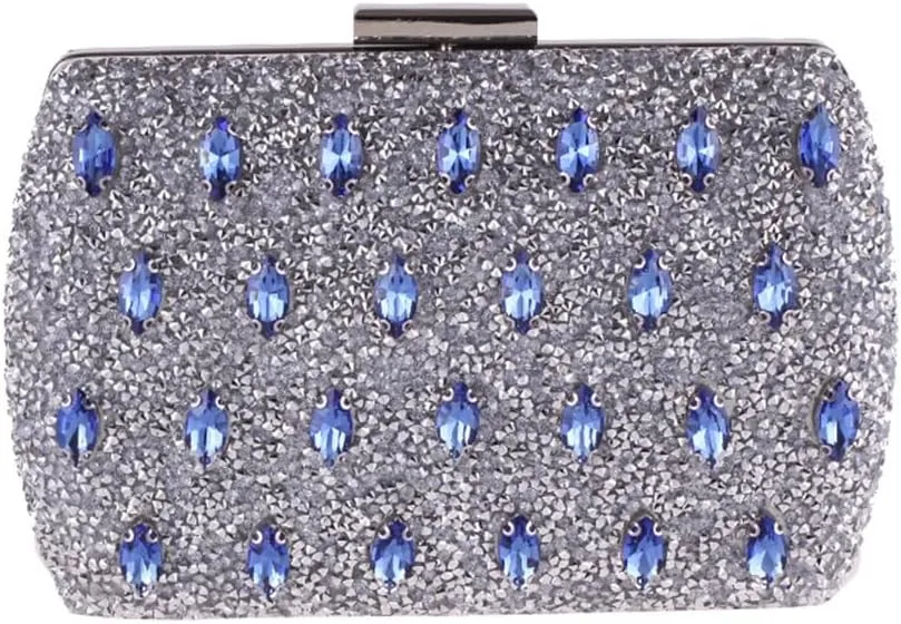 Women's Evening Bag Hot Drilling Clutch Bag Hard Case Small Square Bag Ladies Dress Bag