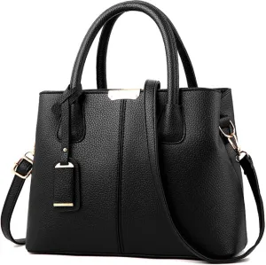 Womens Handbags and Purses Fashion Top Handle Satchel Tote PU Leather Shoulder Bags