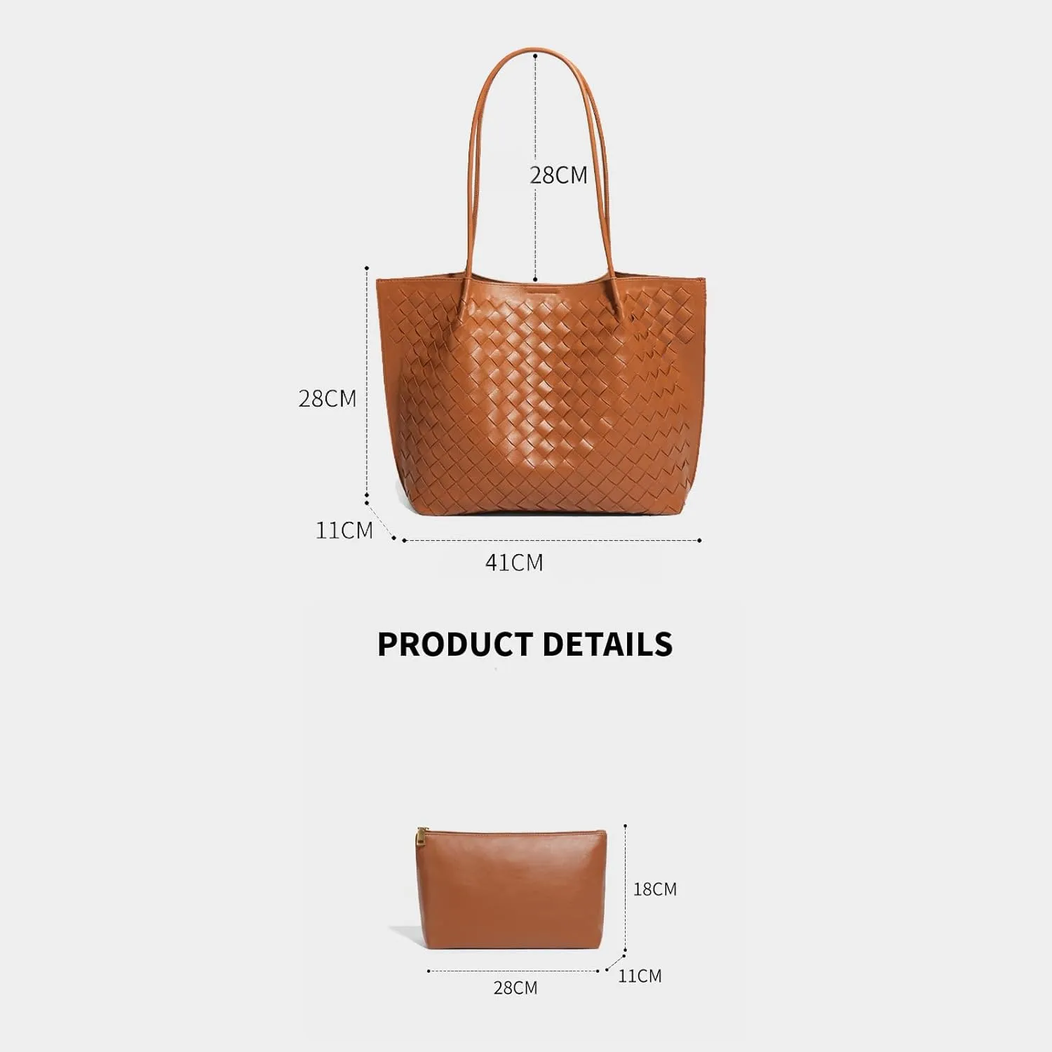 Women's Luxury Handmade Woven Tote Bag, Beach Bag Set, Elegant Age Reducing Travel Commuter Bag Set