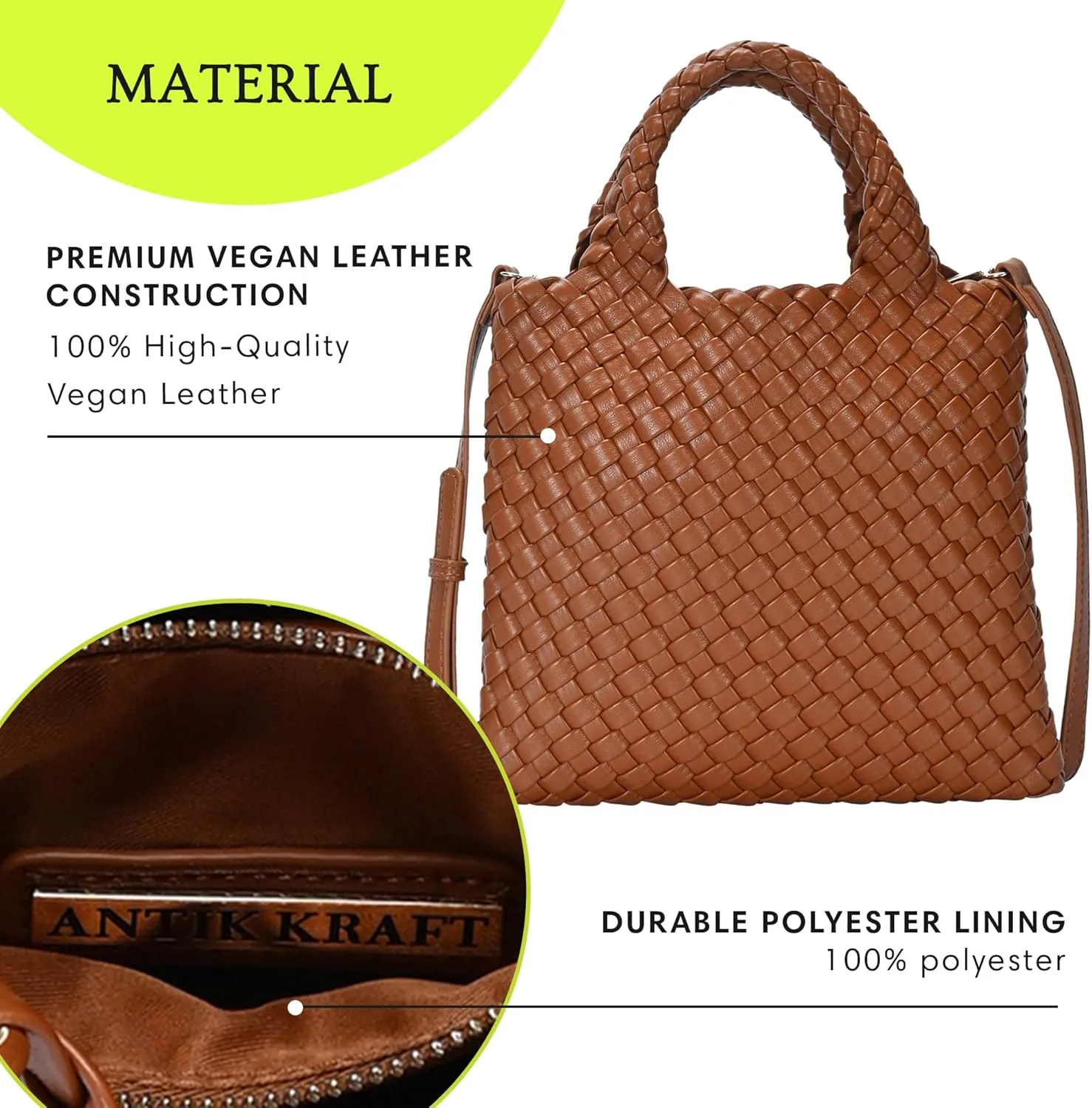 Women's Melody 2-in-1 Woven, Shoulder Bags for Women, Stylish Pouch Wristlet, Vegan Leather, Light Gold Hardware
