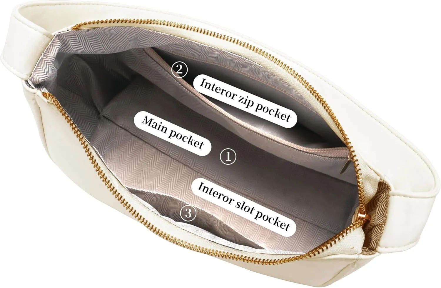 Women's Shoulder Bags, Small Hobo Tote Elegant Clutch Purse with Zipper Closure