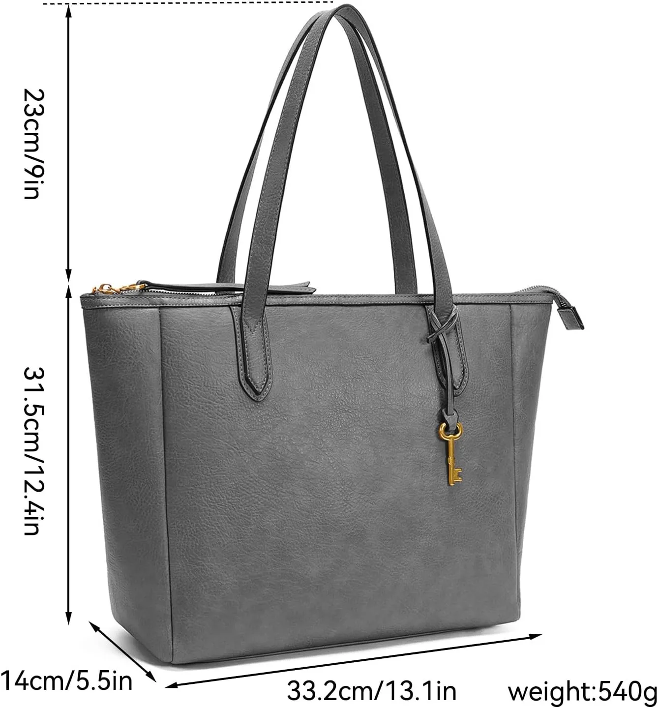 Women's Tote Bag Leather Handbag for Women 16L Large Capacity Travel Purses Ladies Shoulder Bags