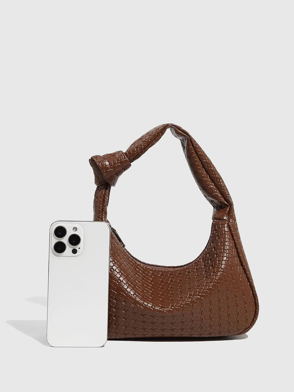 Women's Vintage Knot Handbags Zipper Hobo Shoulder Bags Elegant Purses