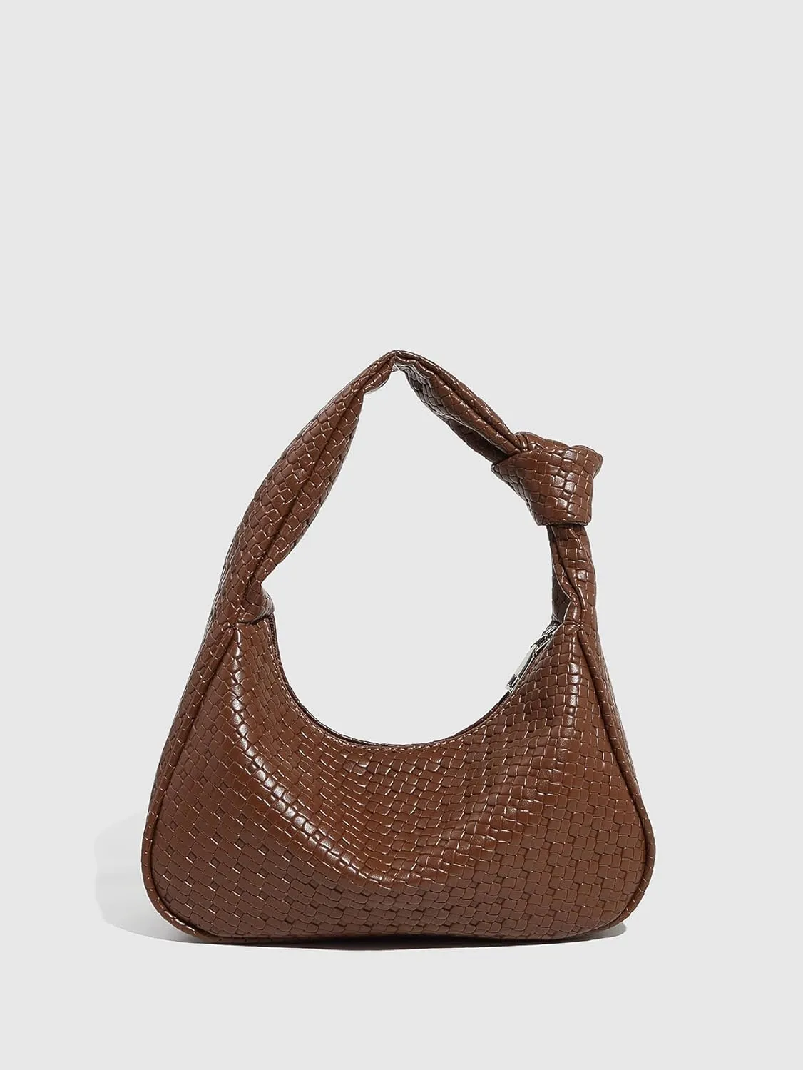 Women's Vintage Knot Handbags Zipper Hobo Shoulder Bags Elegant Purses