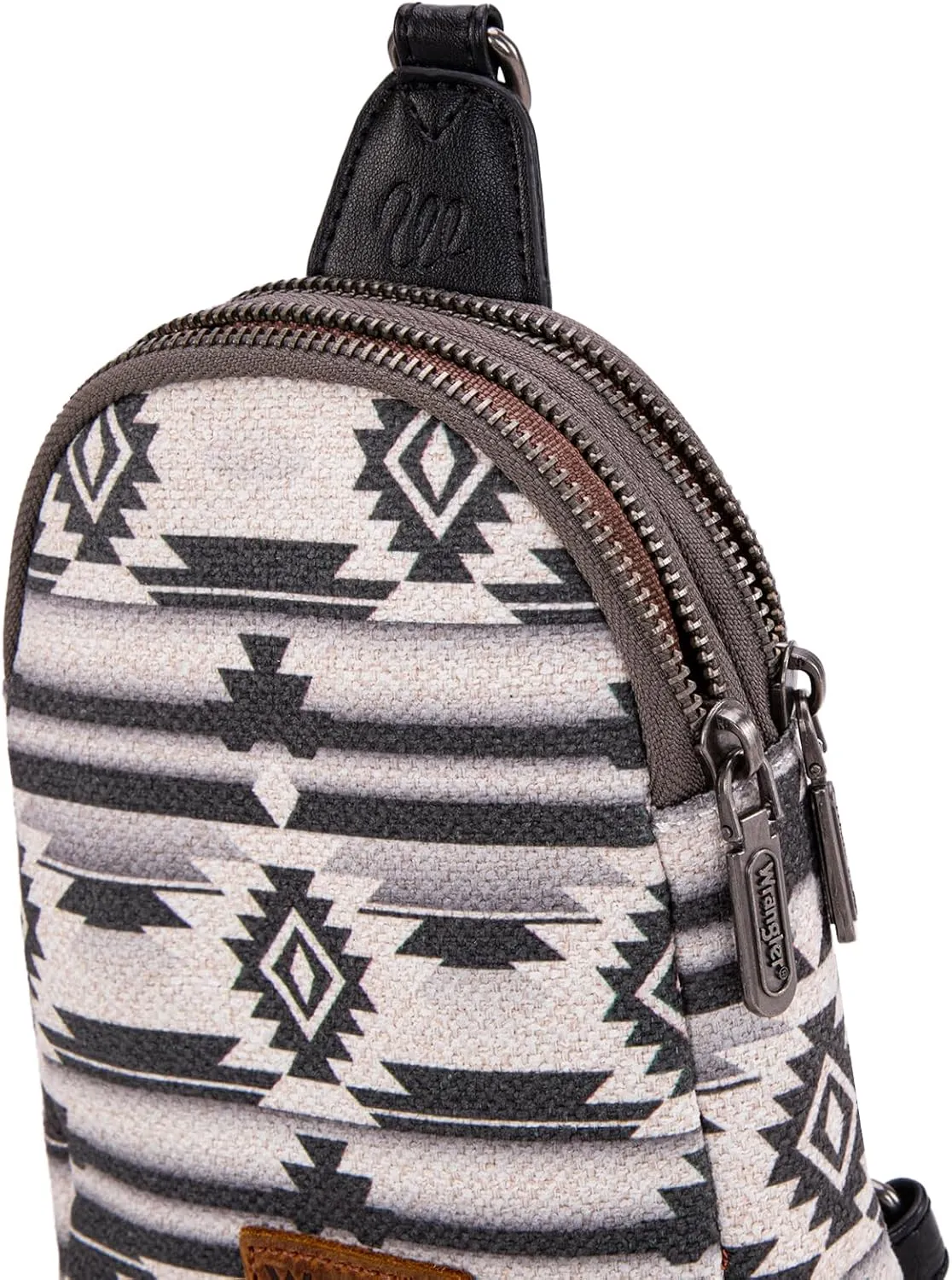Wrangler Aztec Crossbody Sling Bags for Women Southwestern Print Purse with Detachable Strap