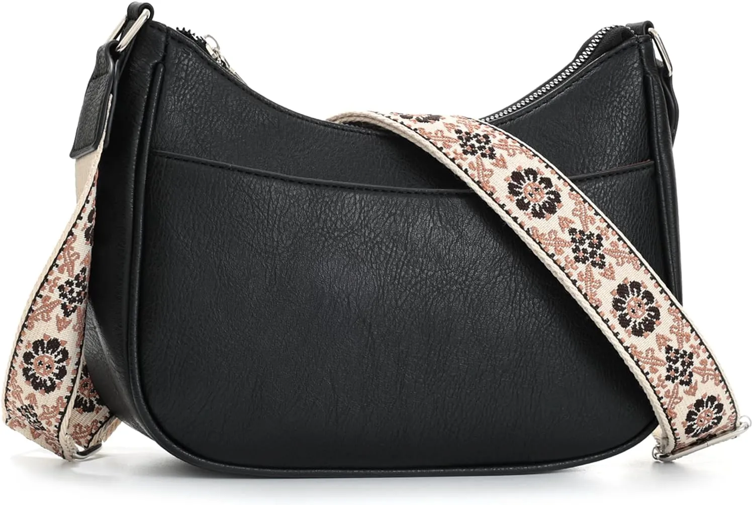 YDSIII Small Crossbody Bags for Women, Women's Cross body Bag with Adjustable Wide Guitar Strap, Vintage Vegan Leather